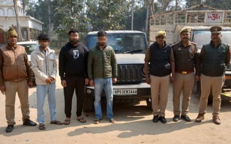 थाना कप्तानगंज पुलिस द्वारा हत्या के प्रयास आदि के मामले में वांछित 03 नफर अभियुक्तों को किया गया गिरफ्तार