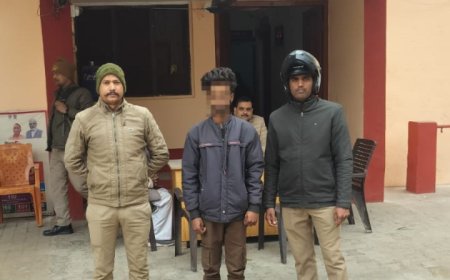 थाना अहिरौली बाजार पुलिस द्वारा अपहरण, दुष्कर्म आदि के मामले में वांछित अभियुक्त को किया गया गिरफ्तार