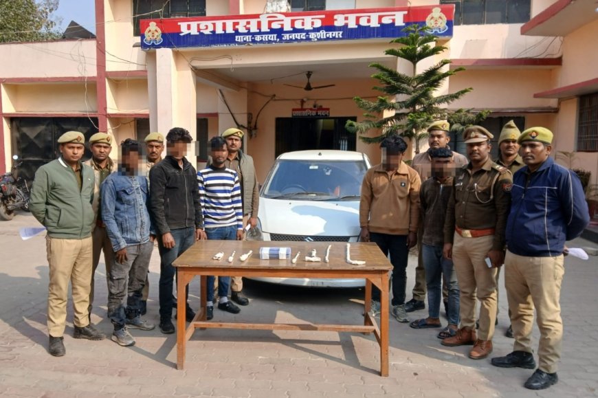 चोरी/टप्पेबाजी के मामलों में सक्रिय गिरोह का भंडाफोड़, एक अदद चार पहिया वाहन