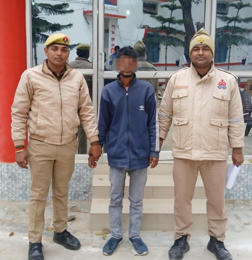 थाना तुर्कपट्टी पुलिस द्वारा गोवध निवारण अधिनियम के मुकदमे में वांछित 01 नफर अभियुक्त को किया गया गिरफ्तार