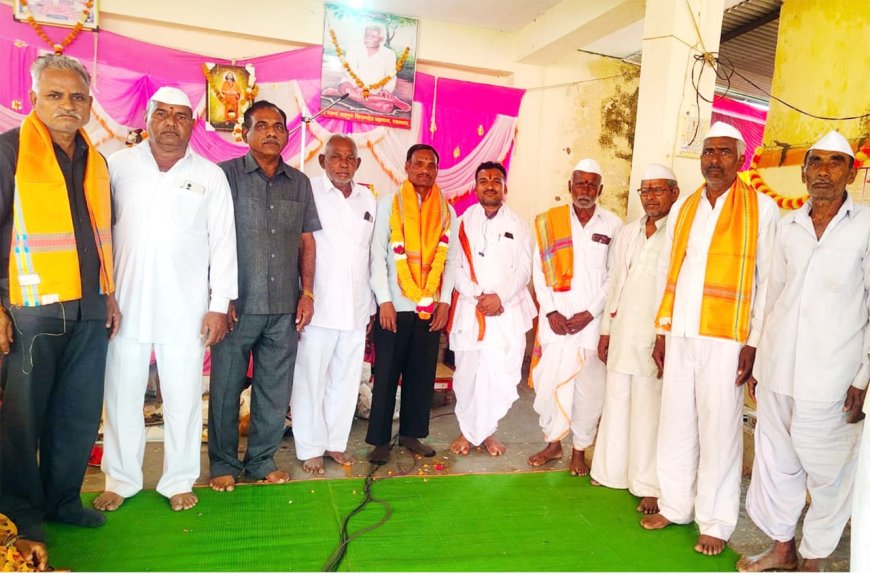 समाज सेवक ' महाराष्ट्र भुषण ' देविदास शर्मा का भव्य दिव्य सत्कार