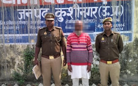 जनपद कुशीनगर इंडियंस वॉयस में वांछित अभियुक्तों/वारण्टियों की गिरफ्तारी हेतु चलाये जा रहे अभियान के क्रम में आज दिनांक 22.02.2026 को थाना